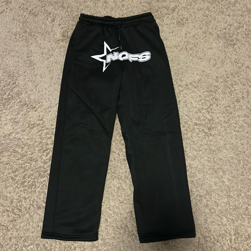 Star logo wide leg sweatpants